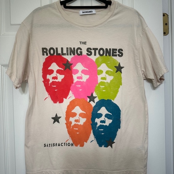 Daydreamer Rolling Stones Satisfaction Boyfriend Graphic Band Tee - XS - Picture 6 of 8
